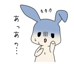 little coward rabbit sticker #6444050