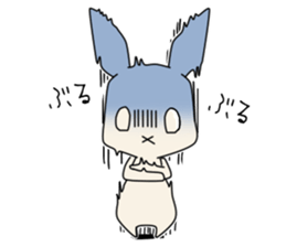 little coward rabbit sticker #6444052