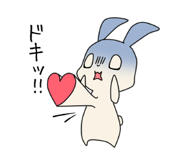 little coward rabbit sticker #6444053
