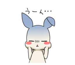 little coward rabbit sticker #6444056
