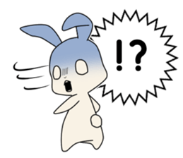 little coward rabbit sticker #6444058