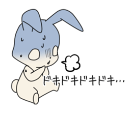 little coward rabbit sticker #6444059