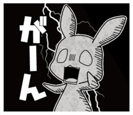 little coward rabbit sticker #6444061