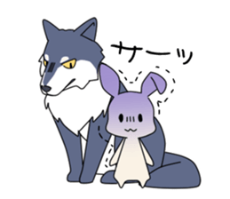 little coward rabbit sticker #6444063