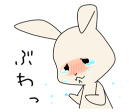 little coward rabbit sticker #6444064