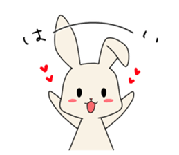 little coward rabbit sticker #6444073