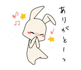little coward rabbit sticker #6444074