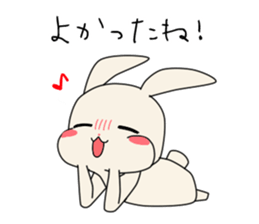 little coward rabbit sticker #6444077