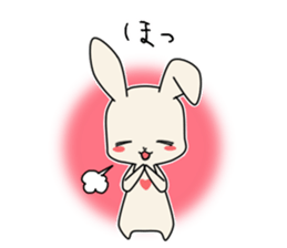 little coward rabbit sticker #6444079