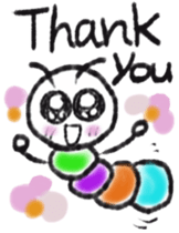 Daily life of a green caterpillar sticker #6444753