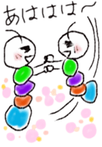 Daily life of a green caterpillar sticker #6444766