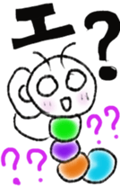 Daily life of a green caterpillar sticker #6444789