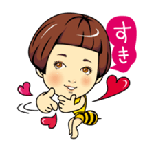 Changing clothes Momo-chan 2 sticker #6445397