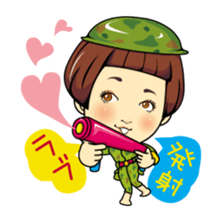 Changing clothes Momo-chan 2 sticker #6445398