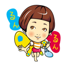 Changing clothes Momo-chan 2 sticker #6445399