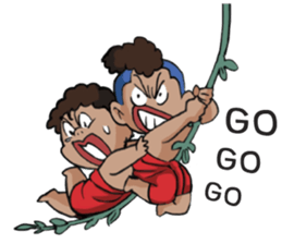 Kanang & Maipai The Zakai boys sticker #6445679