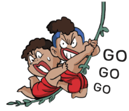 Kanang & Maipai The Zakai boys sticker #6445679