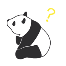 Leisurely panda sticker #6445792
