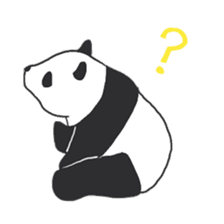 Leisurely panda sticker #6445792
