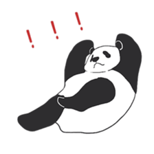 Leisurely panda sticker #6445793