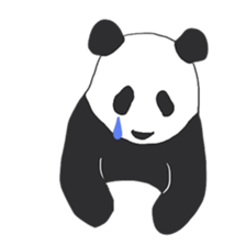 Leisurely panda sticker #6445798