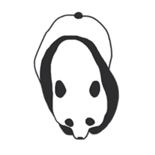 Leisurely panda sticker #6445800