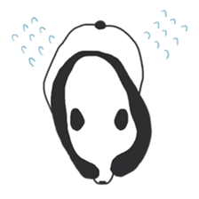 Leisurely panda sticker #6445801