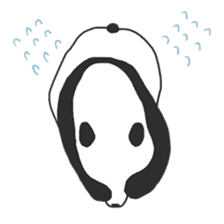Leisurely panda sticker #6445801