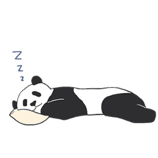 Leisurely panda sticker #6445805