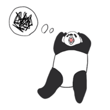 Leisurely panda sticker #6445806