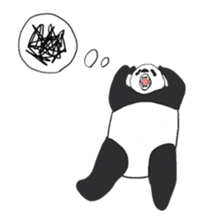 Leisurely panda sticker #6445806