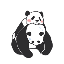 Leisurely panda sticker #6445810