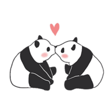 Leisurely panda sticker #6445811