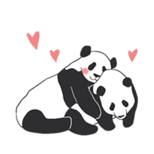 Leisurely panda sticker #6445812