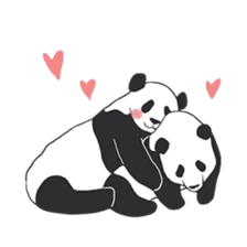 Leisurely panda sticker #6445812