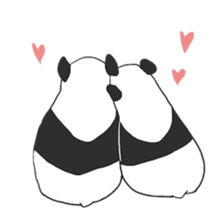 Leisurely panda sticker #6445813