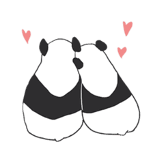 Leisurely panda sticker #6445813