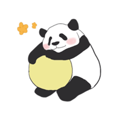 Leisurely panda sticker #6445815