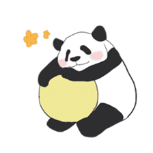 Leisurely panda sticker #6445815