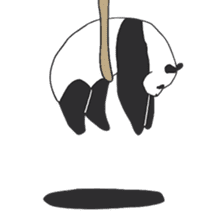 Leisurely panda sticker #6445822
