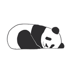 Leisurely panda sticker #6445824