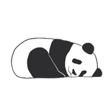 Leisurely panda sticker #6445824