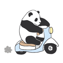Leisurely panda sticker #6445825