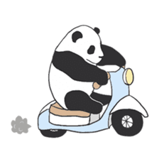 Leisurely panda sticker #6445825