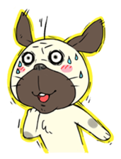 Pug and Chick GOGO sticker #6446560