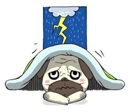 Pug and Chick GOGO sticker #6446570