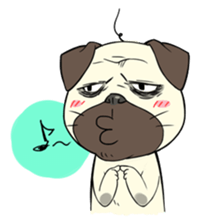Pug and Chick GOGO sticker #6446571
