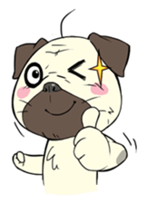 Pug and Chick GOGO sticker #6446573