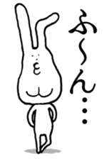 Chin God buttocks chin rabbit 2 sticker #6447084