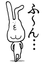 Chin God buttocks chin rabbit 2 sticker #6447084